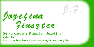 jozefina finszter business card